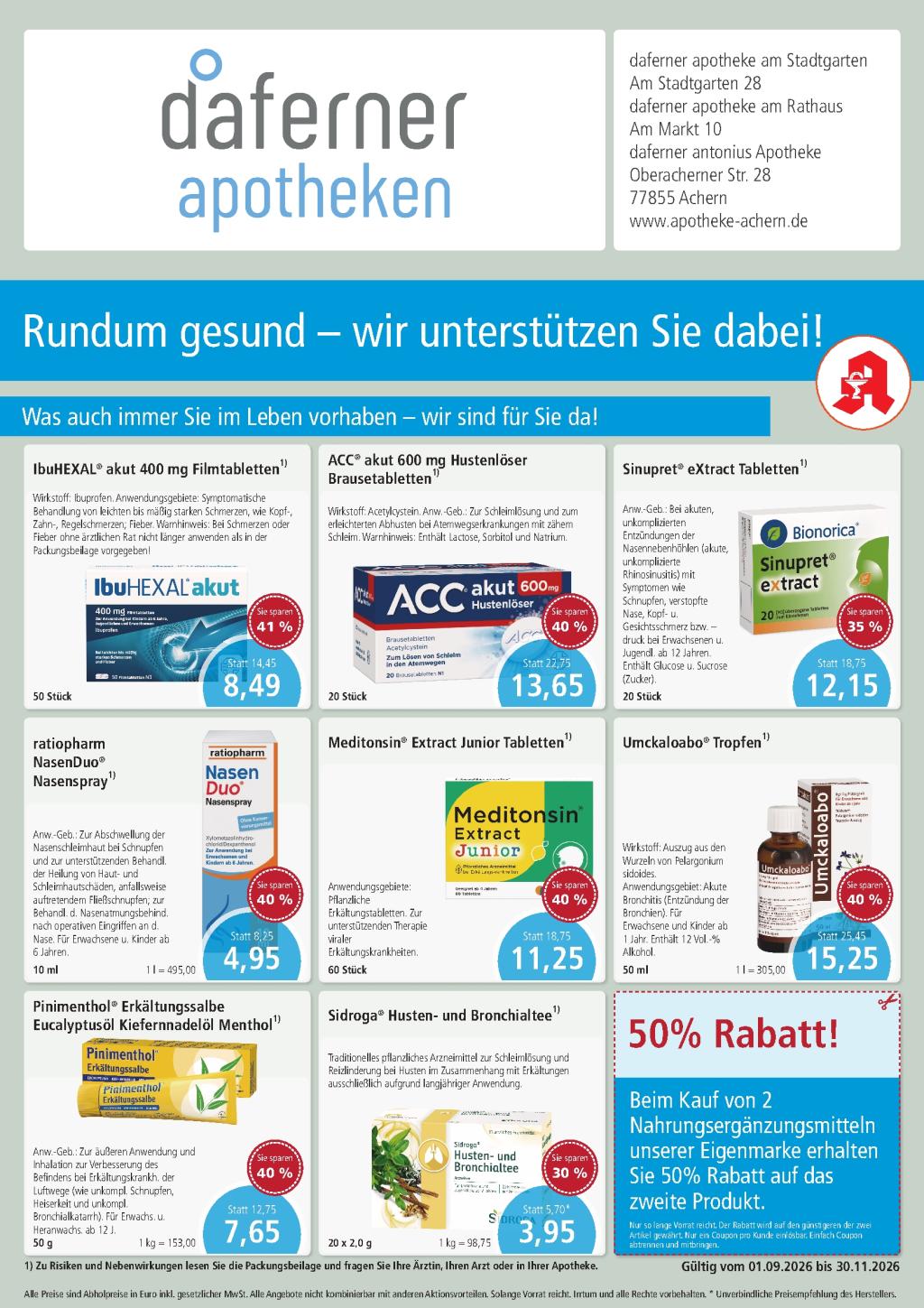 Vorschau der ersten Seite des Angebotshefts.